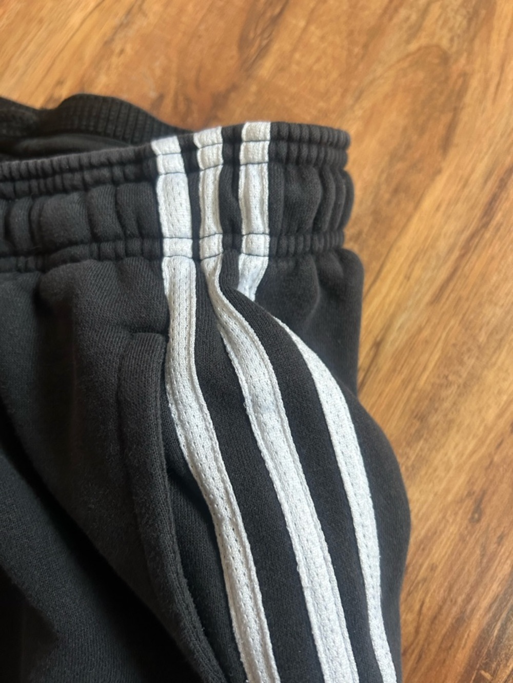 Vintage Adidas Cropped Baggy Wide Leg Sweatpants Womens Size L - Picture 5 of 8